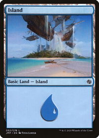 Island (052) - Jumpstart (JMP) #52 - Land Magic: The Gathering Trading Card