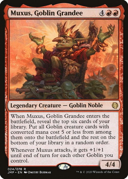 Muxus, Goblin Grandee - Jumpstart Magic: The Gathering trading card