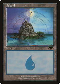 Island - Guru - Guru Lands (GUR) #2 - Promo Magic: The Gathering Trading Card