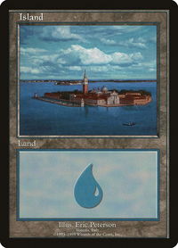 Island - Venezia - European Lands (EURO) #7 - Promo Magic: The Gathering Trading Card