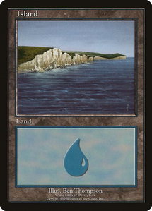 Island - White Cliffs of Dover - European Lands (EURO) #12 - Promo Magic: The Gathering Trading Card