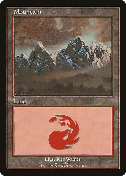 Mountain - Vesuvio - European Lands Magic: The Gathering trading card