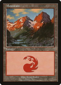 Mountain - Pyrenees - European Lands (EURO) #8 - Promo Magic: The Gathering Trading Card