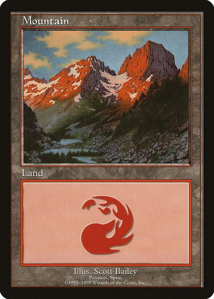 Mountain - Pyrenees trading card from European Lands Mountain - Pyrenees - European Lands Magic: The Gathering trading card