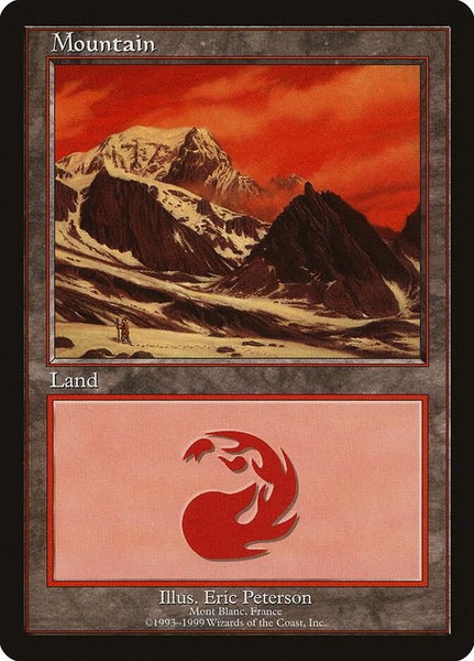 Mountain - Mont Blanc - European Lands Magic: The Gathering trading card