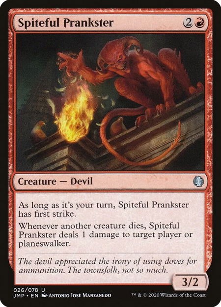 Spiteful Prankster - Jumpstart Magic: The Gathering trading card