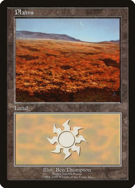Plains - Steppe Tundra trading card from European Lands Plains - Steppe Tundra - European Lands Magic: The Gathering trading card