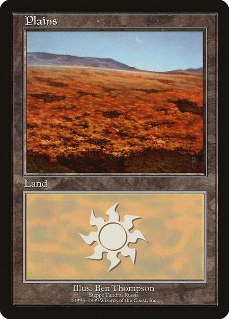 Plains - Steppe Tundra - European Lands Magic: The Gathering trading card