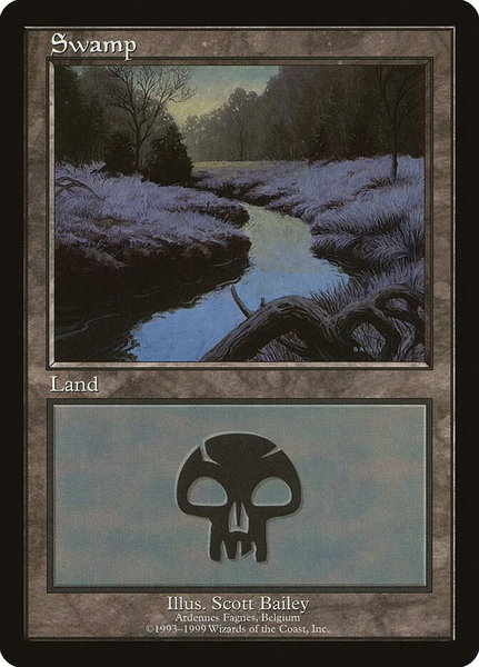 Swamp - Ardennes Fagnes trading card from European Lands Swamp - Ardennes Fagnes - European Lands Magic: The Gathering trading card