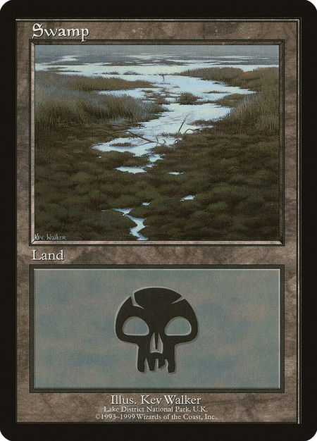 Swamp - Lake District National Park - European Lands Magic: The Gathering trading card