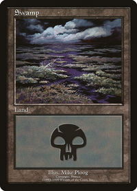 Swamp - Camargue - European Lands (EURO) #15 - Promo Magic: The Gathering Trading Card