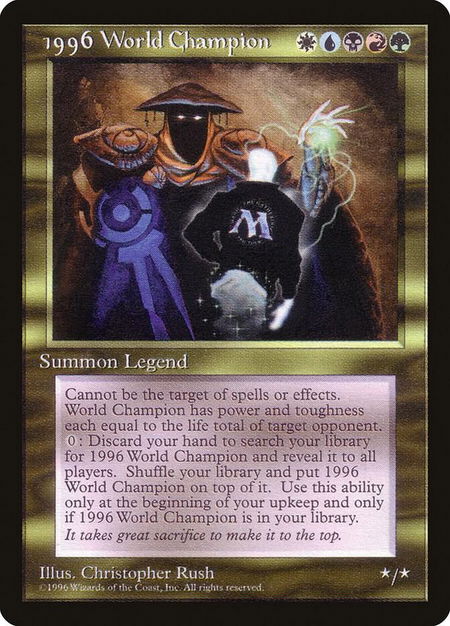 1996 World Champion - Special Occasion Magic: The Gathering trading card