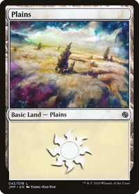 Plains (042) - Jumpstart (JMP) #42 - Land Magic: The Gathering Trading Card