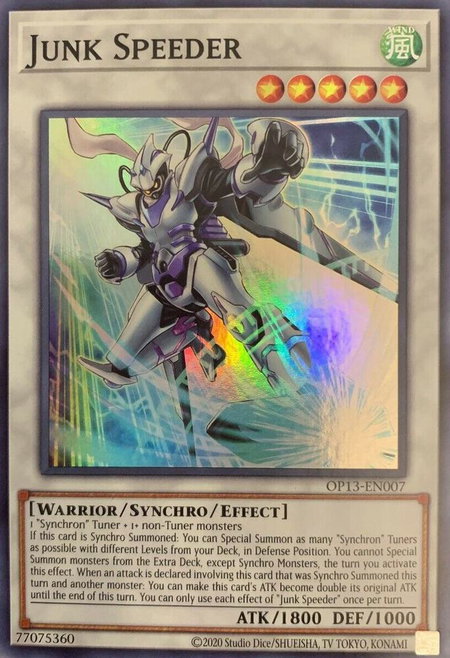 Junk Speeder - OTS Tournament Pack 13 YuGiOh trading card
