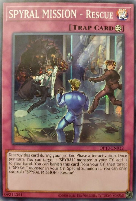 SPYRAL MISSION - Rescue - OTS Tournament Pack 13 YuGiOh trading card