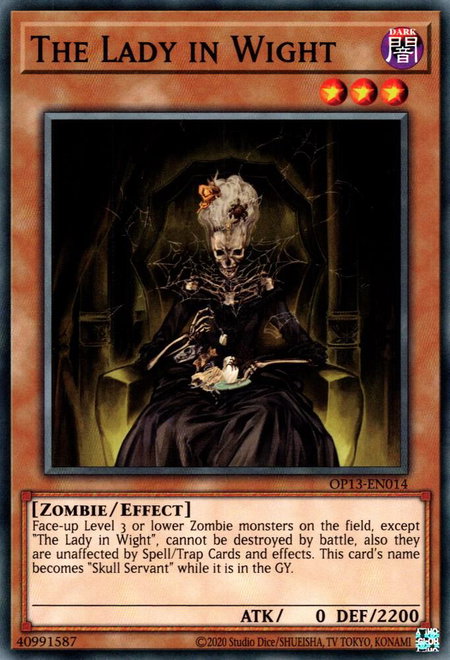 The Lady in Wight - OTS Tournament Pack 13 YuGiOh trading card