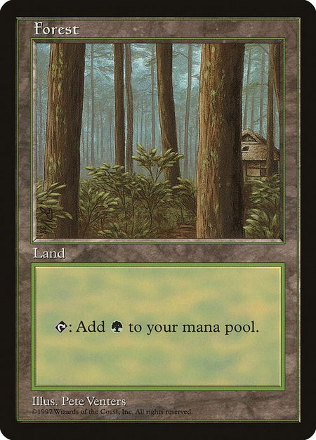 Forest - Red Pack (Venters) - APAC Lands Magic: The Gathering trading card