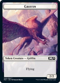 Griffin Token - Core Set 2021 (M21) #3 - Token Magic: The Gathering Trading Card