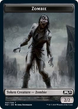 Zombie Token - Core Set 2021 Magic: The Gathering trading card
