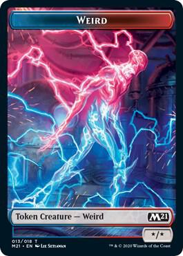 Weird Token - Core Set 2021 Magic: The Gathering trading card