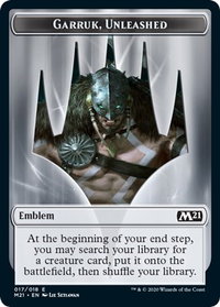 Emblem - Garruk, Unleashed - Core Set 2021 (M21) #17 - Token Magic: The Gathering Trading Card