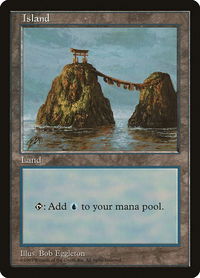 Island - Blue Pack (Eggleton) - APAC Lands (APAC) #7 - Promo Magic: The Gathering Trading Card