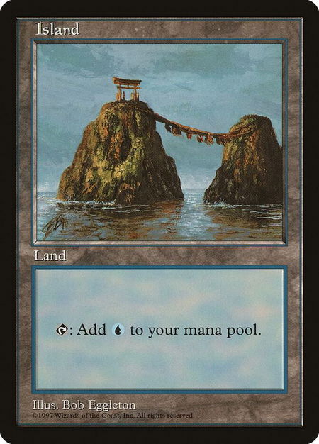 Island - Blue Pack (Eggleton) - APAC Lands Magic: The Gathering trading card