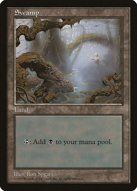 Swamp - Clear Pack (Spears) - APAC Lands Magic: The Gathering trading card