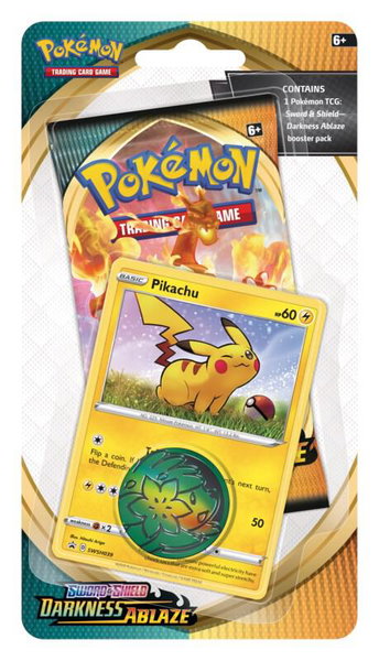 Darkness Ablaze Single Pack Blister [Pikachu] - SWSH03: Darkness Ablaze Pokémon trading card