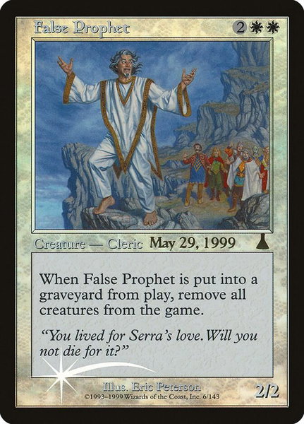 False Prophet - Prerelease Cards Magic: The Gathering trading card