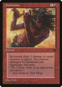 Incinerate - Arena Promos (ARENA) #2 - Promo Magic: The Gathering Trading Card