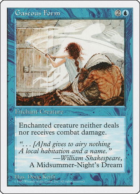 Gaseous Form - Fifth Edition Magic: The Gathering trading card