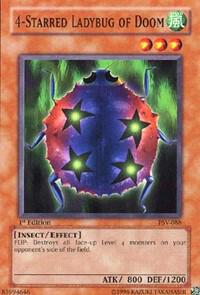 4-Starred Ladybug of Doom - Pharaoh's Servant YuGiOh trading card