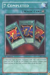 7 Completed trading card from Pharaoh's Servant 7 Completed - Pharaoh's Servant YuGiOh trading card