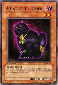 A Cat of Ill Omen - Pharaonic Guardian (PGD) #PGD-070 - Common / Short Print YuGiOh Trading Card