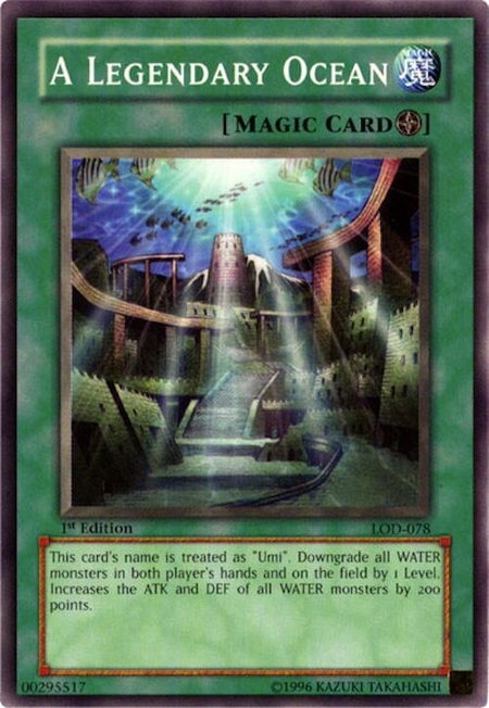 A Legendary Ocean - Legacy of Darkness YuGiOh trading card