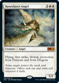 Baneslayer Angel - Promo Pack: Core Set 2021 (PPM21) #6p - Promo Magic: The Gathering Trading Card