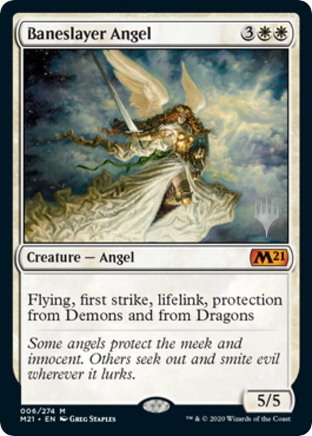 Baneslayer Angel - Promo Pack: Core Set 2021 Magic: The Gathering trading card