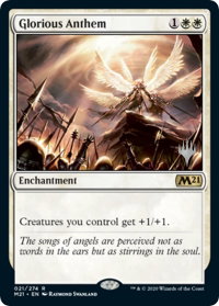 Glorious Anthem - Promo Pack: Core Set 2021 (PPM21) #21p - Promo Magic: The Gathering Trading Card