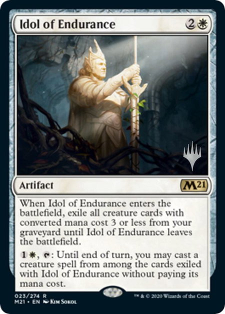 Idol of Endurance - Promo Pack: Core Set 2021 Magic: The Gathering trading card
