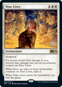 Nine Lives - Promo Pack: Core Set 2021 (PPM21) #28p - Promo Magic: The Gathering Trading Card