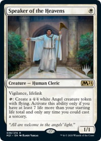 Speaker of the Heavens - Promo Pack: Core Set 2021 (PPM21) #38p - Promo Magic: The Gathering Trading Card