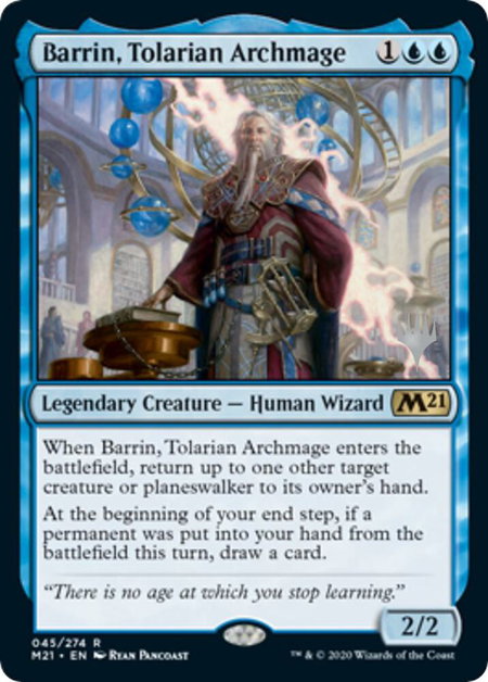 Barrin, Tolarian Archmage - Promo Pack: Core Set 2021 Magic: The Gathering trading card