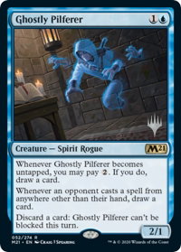 Ghostly Pilferer - Promo Pack: Core Set 2021 (PPM21) #52p - Promo Magic: The Gathering Trading Card