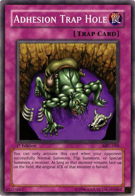 Adhesion Trap Hole - Magician's Force YuGiOh trading card