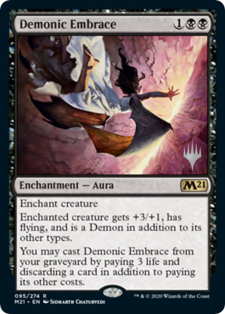 Demonic Embrace - Promo Pack: Core Set 2021 Magic: The Gathering trading card