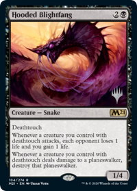 Hooded Blightfang - Promo Pack: Core Set 2021 (PPM21) #104p - Promo Magic: The Gathering Trading Card