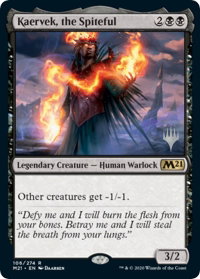 Kaervek, the Spiteful - Promo Pack: Core Set 2021 (PPM21) #106p - Promo Magic: The Gathering Trading Card