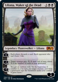Liliana, Waker of the Dead - Promo Pack: Core Set 2021 (PPM21) #108p - Promo Magic: The Gathering Trading Card
