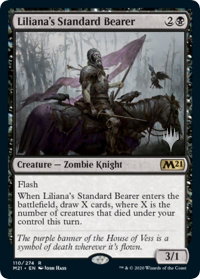Liliana's Standard Bearer - Promo Pack: Core Set 2021 (PPM21) #110p - Promo Magic: The Gathering Trading Card